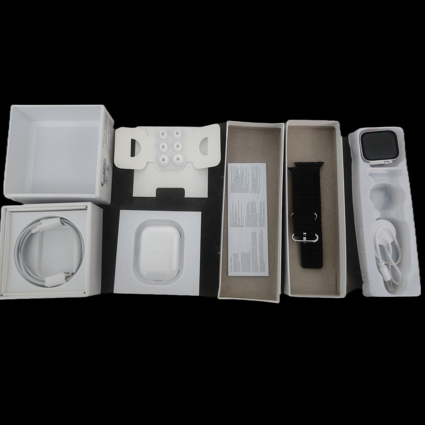 airpods pro 2 (active noise cancellation ) premium smart watch (both 1 year warranty)